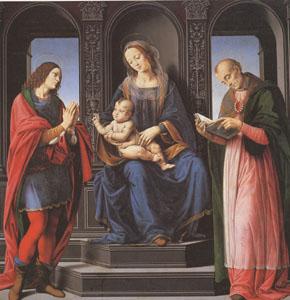 LORENZO DI CREDI The Virgin and child with st Julian and st Nicholas of Myra (mk05)